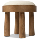 Louise Accent Stool, Nomad Snow by Four Hands