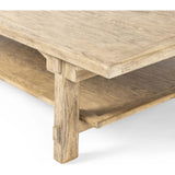 Trinity Coffee Table, Distressed Light Oak-Furniture - Accent Tables-High Fashion Home