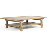 Trinity Coffee Table, Distressed Light Oak-Furniture - Accent Tables-High Fashion Home