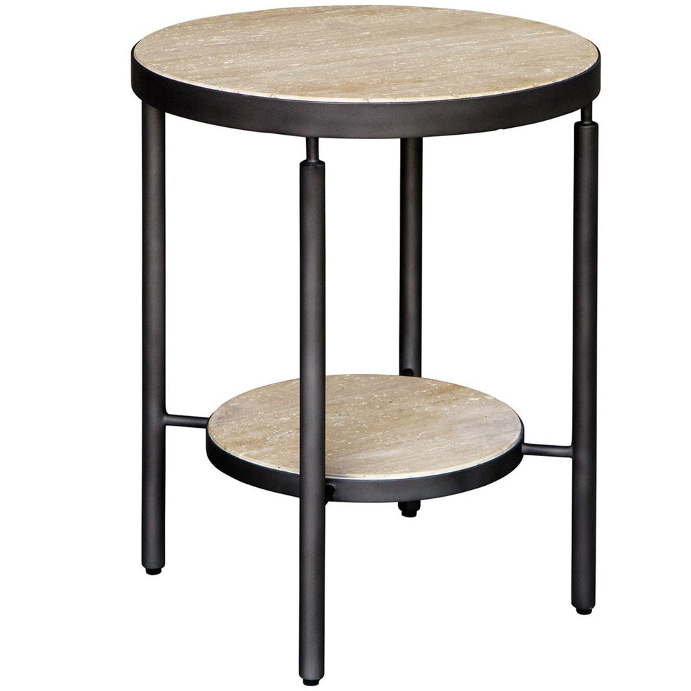 Dauntless Side Table, Matte Black-Furniture - Accent Tables-High Fashion Home