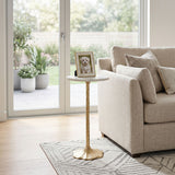 Cutter Accent Table, White