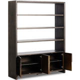 Arlington Bookcase, Espresso Oak-Furniture - Storage-High Fashion Home