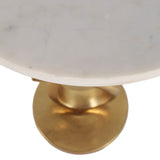 Twirl Accent Table, White