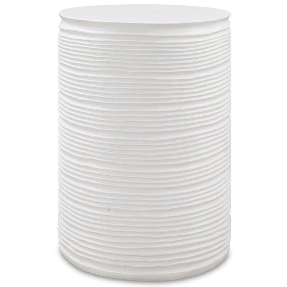 Borderline Accent Table, White-Furniture - Accent Tables-High Fashion Home