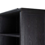 Admont Bookcase, Worn Black-Furniture - Storage-High Fashion Home