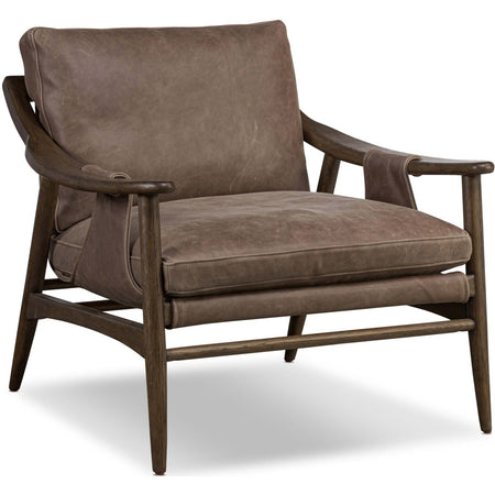 ELM&IRON KIMBER/キンバーレザーチェア イージー USA輸入品 a Kimmery Leather Chair, Palermo Cigar by Four Hands – High Fashion Home