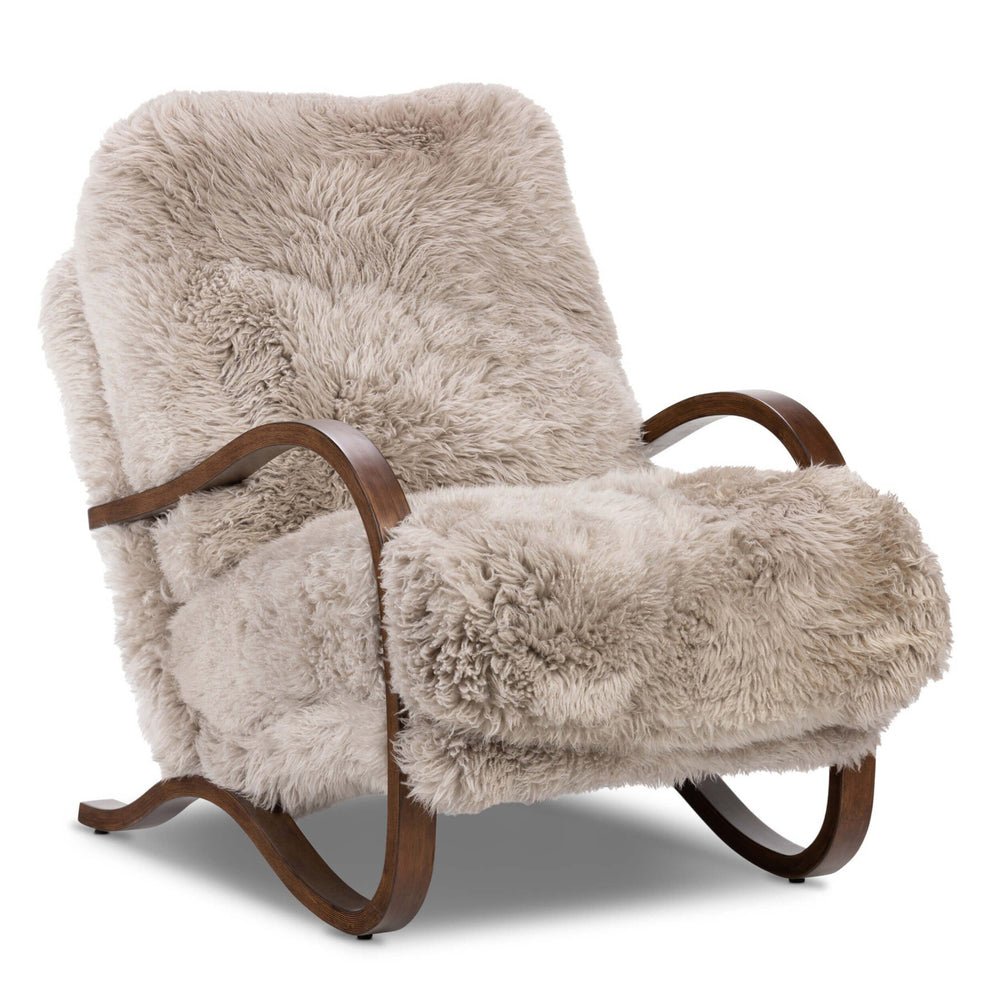 Tobin Chair, Taupe Shearling by Four Hands
