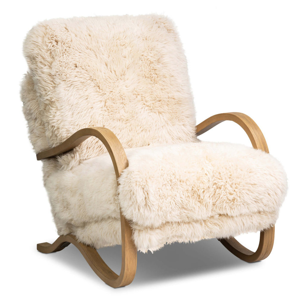 Tobin Chair, Champagne Shearling by Four Hands