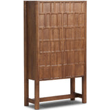 Ezri Cabinet, Cocoa Oak-Furniture - Storage-High Fashion Home
