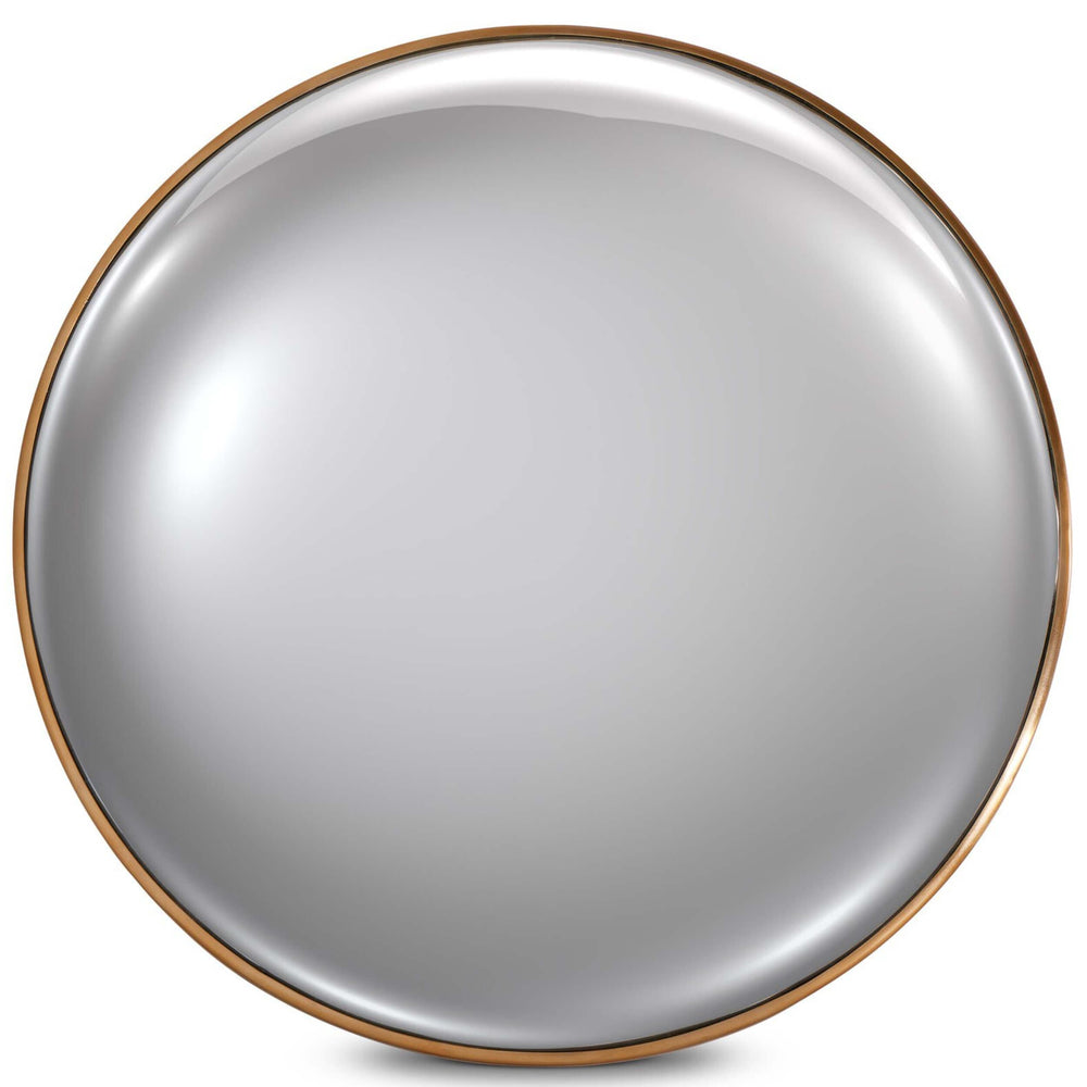 Convex Mirror, Vintage Brass by Four Hands-Accessories-High Fashion Home
