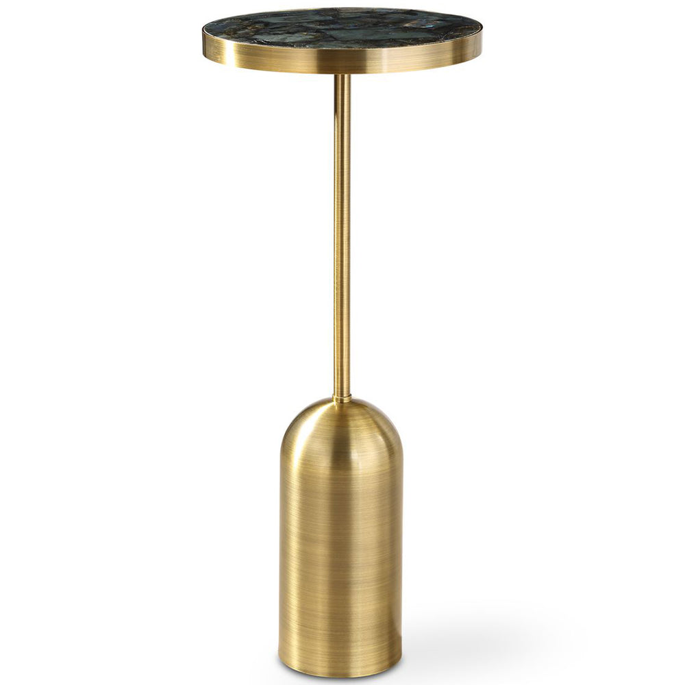 Pascal Drink Table, Brushed Brass