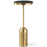 Pascal Drink Table, Brushed Brass