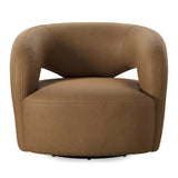 Mazie Leather Swivel Chair, Maestro Camel by Four Hands