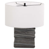 Cedric Table Lamp, Grey Marble