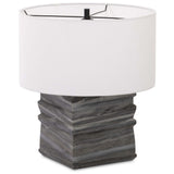 Cedric Table Lamp, Grey Marble