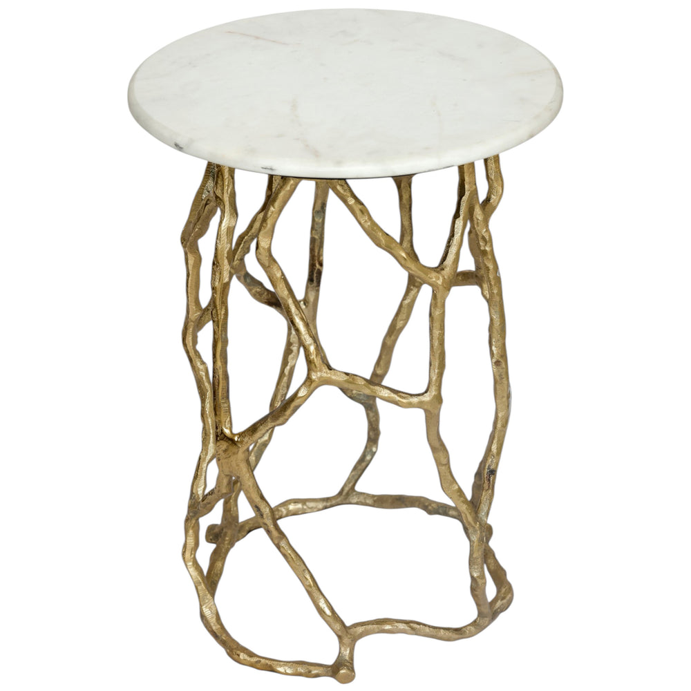 Troy Side Table, White