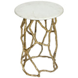 Troy Side Table, White
