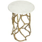 Troy Side Table, White