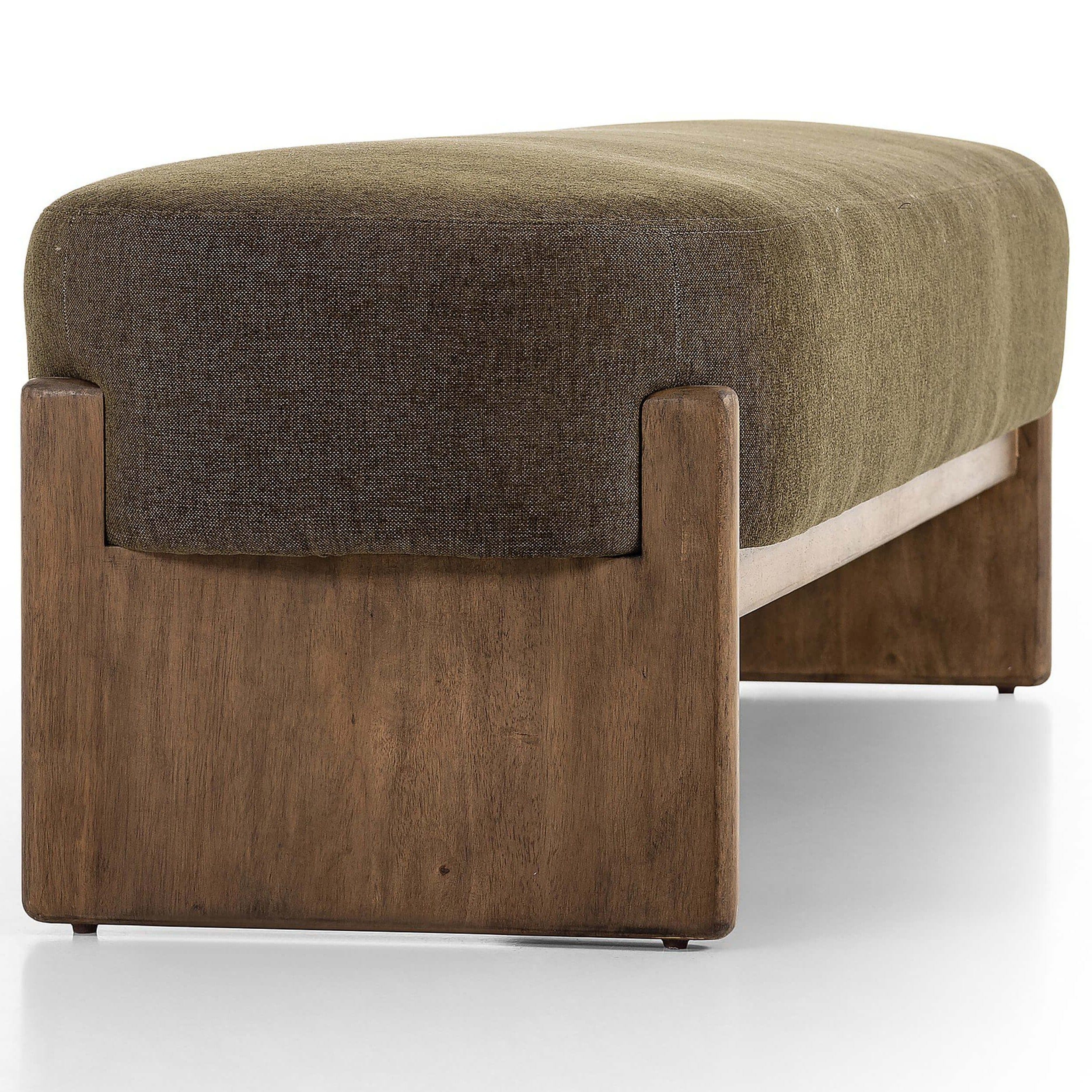 Kirby Accent Bench Sutton Olive by Four Hands | Luxury Accent