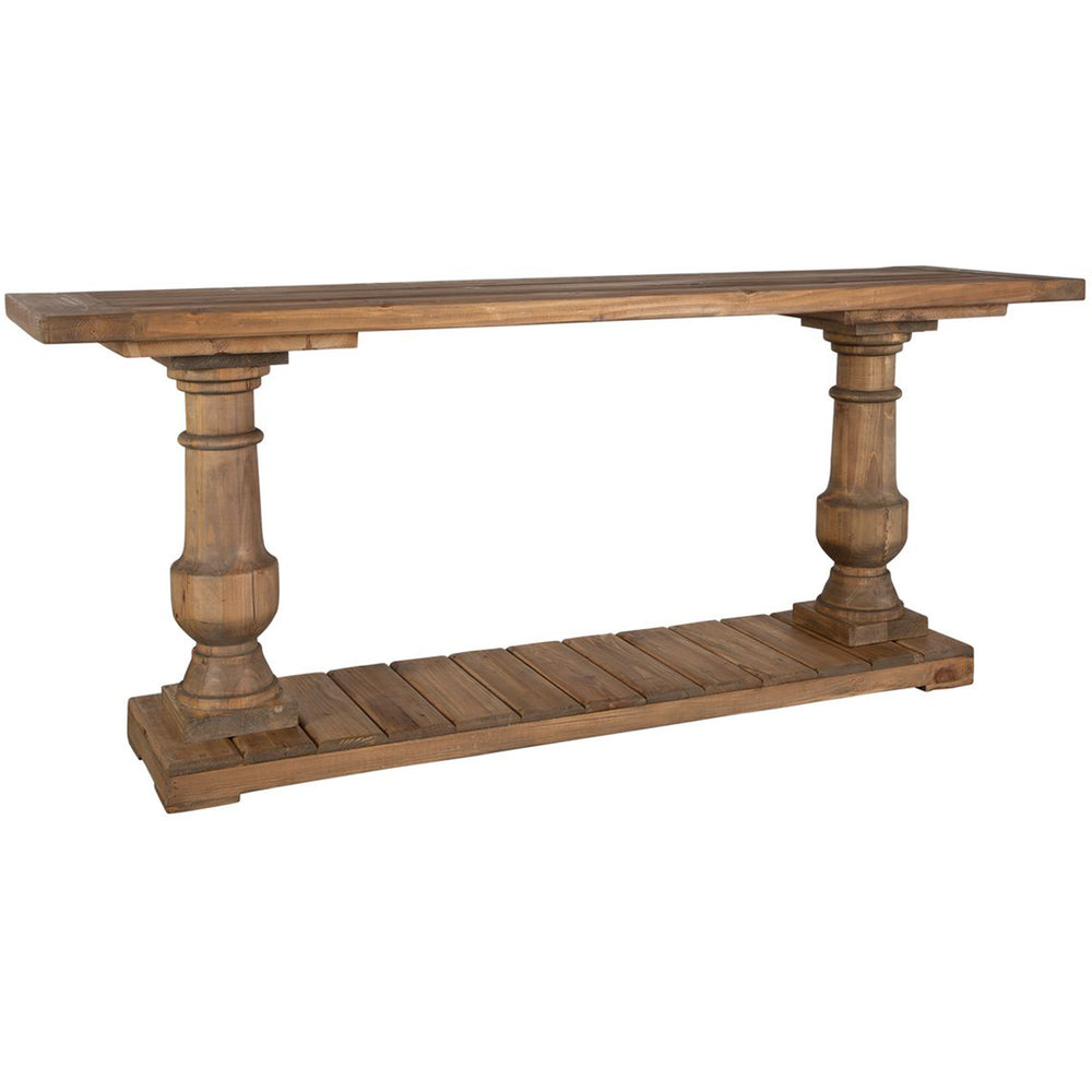 Stratford Console, Distressed Natural-Furniture - Accent Tables-High Fashion Home