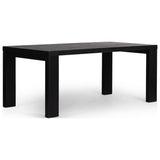 Millie Dining Table, Drifted Matte Black Veneer by Four Hands — PRM_1