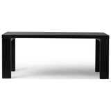 Millie Dining Table, Drifted Matte Black Veneer by Four Hands — FRT_1