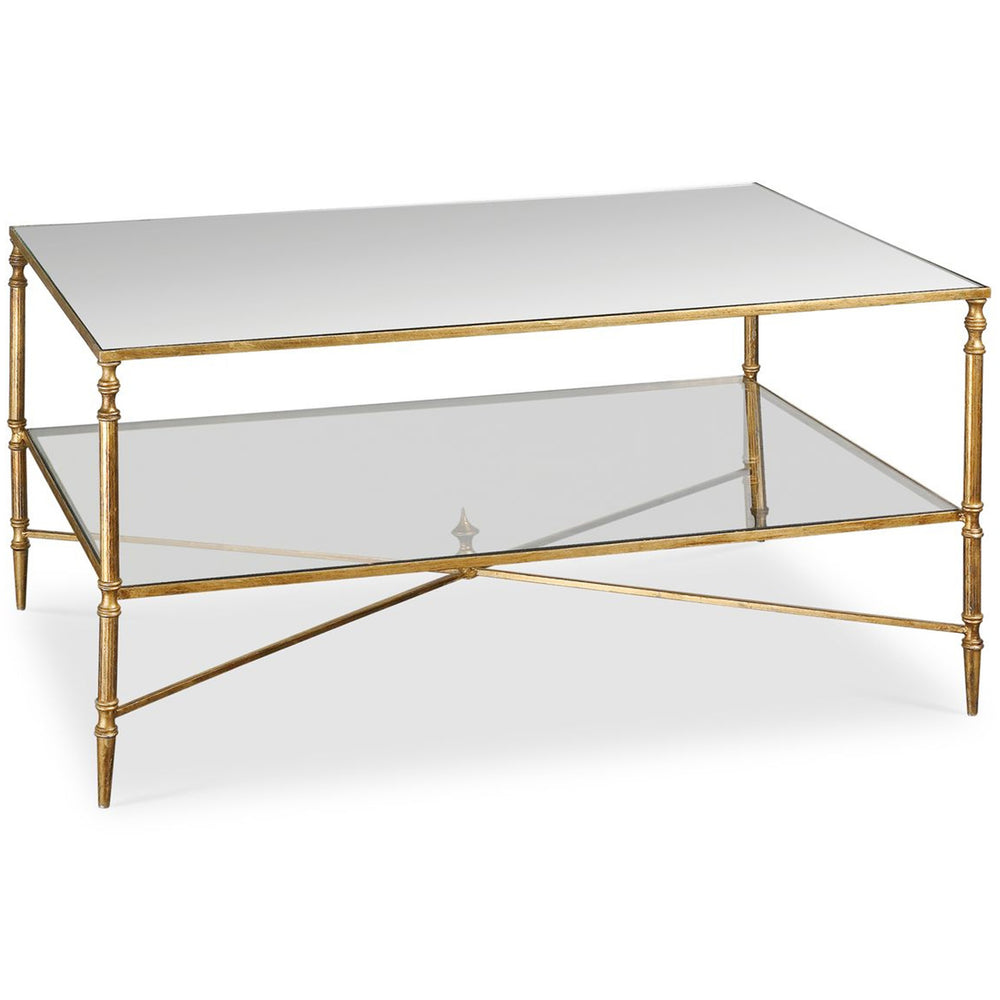 Henzler Coffee Table, Gold-Furniture - Accent Tables-High Fashion Home
