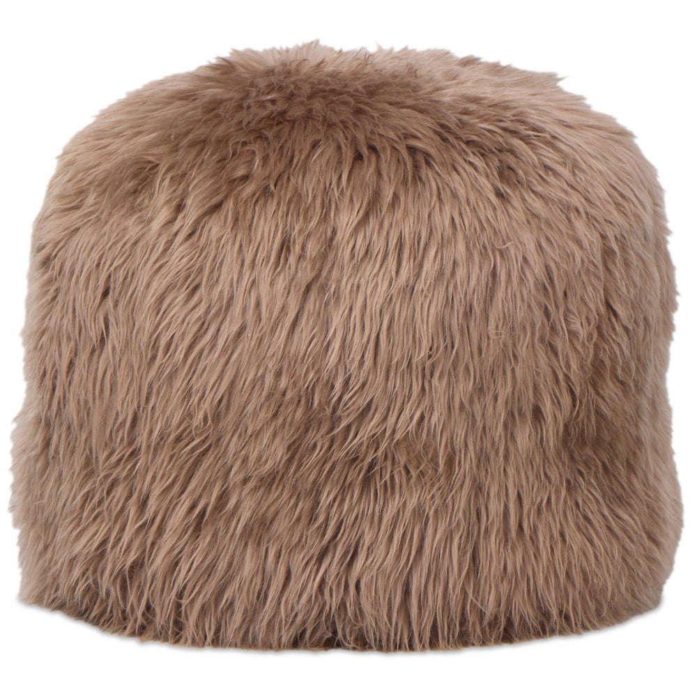 Lalo Lambskin Pouf, Brown