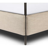 Leigh Canopy Bed, Palm Ecru-Furniture - Bedroom-High Fashion Home