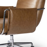 Sherman Leather Desk Chair, Sonoma Chestnut-Furniture - Office-High Fashion Home