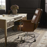 Sherman Leather Desk Chair, Sonoma Chestnut-Furniture - Office-High Fashion Home