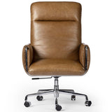 Sherman Leather Desk Chair, Sonoma Chestnut-Furniture - Office-High Fashion Home