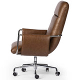 Sherman Leather Desk Chair, Sonoma Chestnut-Furniture - Office-High Fashion Home