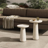 Rye Outdoor Nesting End Tables, Aged White by Four Hands