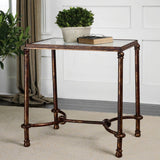 Warring End Table, Dark Bronze-Furniture - Accent Tables-High Fashion Home