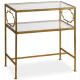 Genell Side Table, Antique Gold