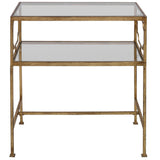 Genell Side Table, Antique Gold