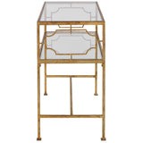 Genell Side Table, Antique Gold