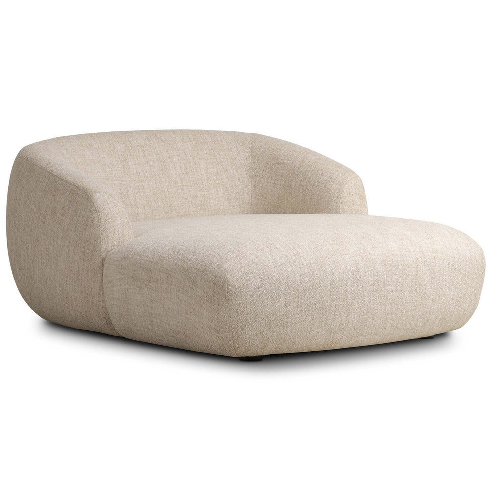 Channing Chaise, Yuma Cream-Furniture - Sofas-High Fashion Home