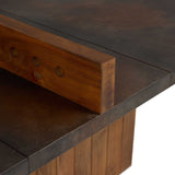 Outdoor Ping Pong Table, Rust Aluminum by Four Hands