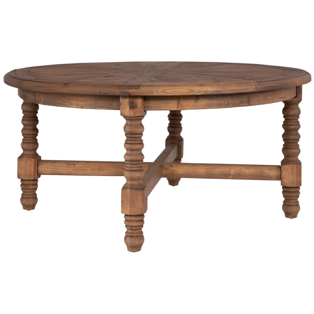 Samuelle Coffee Table, Distressed Natural-Furniture - Accent Tables-High Fashion Home