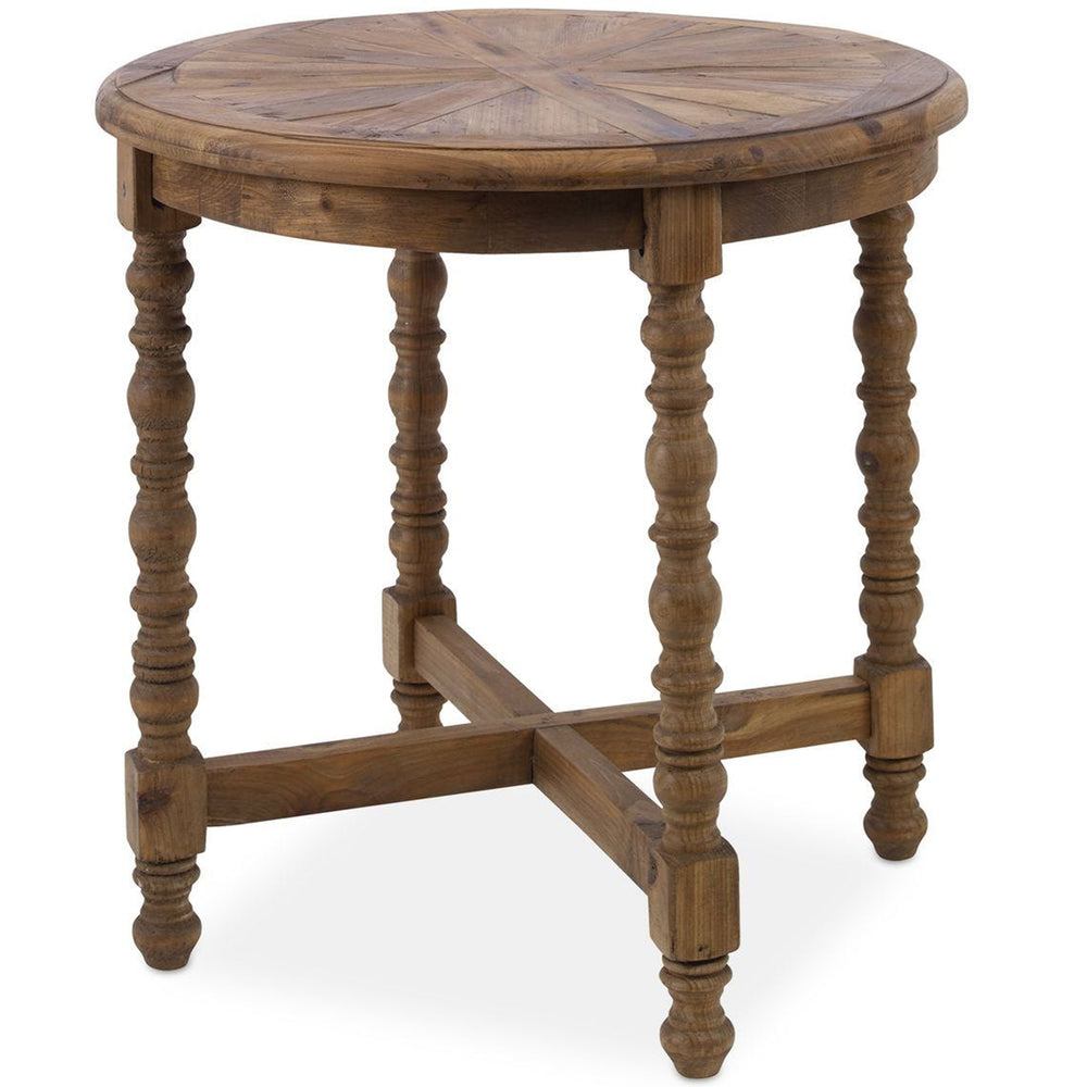 Samuelle End Table, Distressed Natural-Furniture - Accent Tables-High Fashion Home