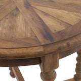 Samuelle End Table, Distressed Natural-Furniture - Accent Tables-High Fashion Home
