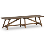 Elio Bench, Burnt Bleached Oak-Furniture - Benches-High Fashion Home