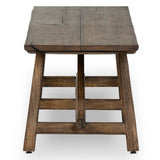 Elio Bench, Burnt Bleached Oak-Furniture - Benches-High Fashion Home