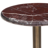 Reeves End Table, Cordovan Marble by Four Hands