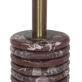 Reeves End Table, Cordovan Marble by Four Hands