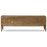 Bergstrom Media Console, Warm Natural Oak Veneer by Four Hands — BCK_1