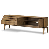 Bergstrom Media Console, Warm Natural Oak Veneer by Four Hands — OPN_1 interior