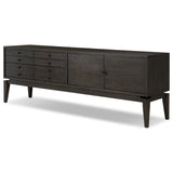 Bergstrom Media Console, Smoked Black Veneer by Four Hands — PRM_1